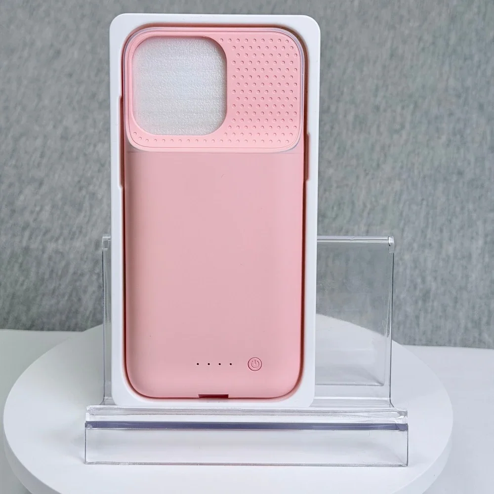 Pink Battery Case / iPhone 16 Pro Max 8600mAh Ultra Slim Charging Cover HX-BA10